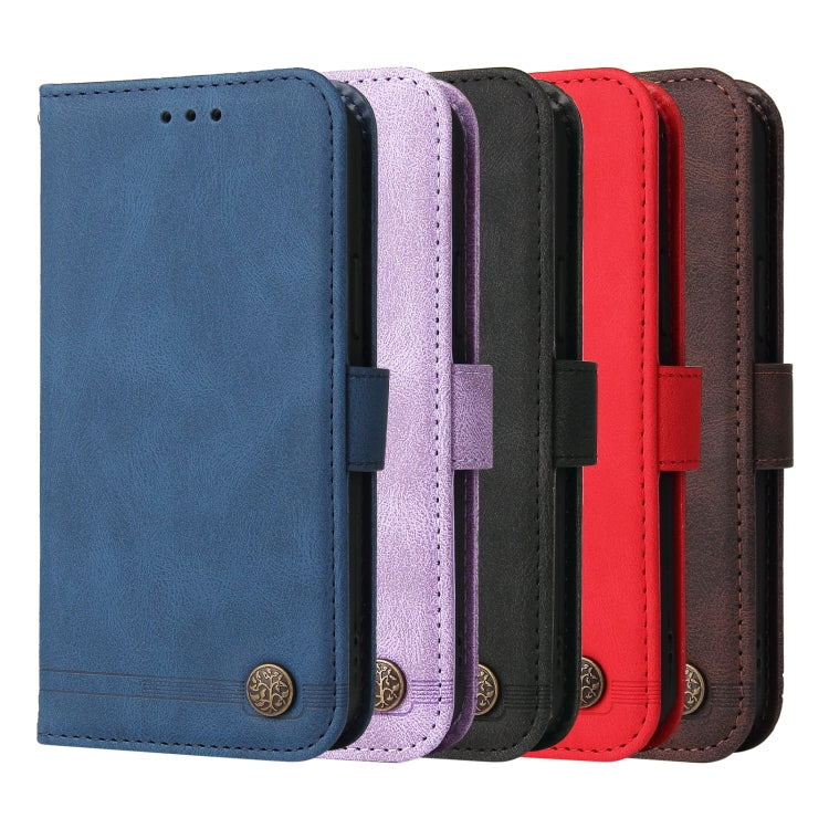 Skin Feel Life Tree Leather Phone Case