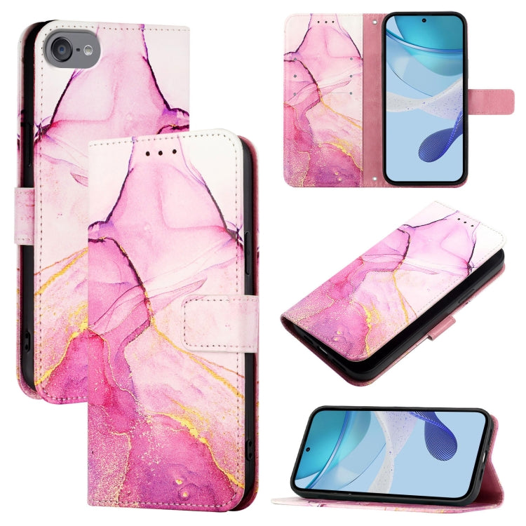 PT003 Marble Pattern Flip Leather Phone Case, For iPhone 16, For iPhone 15 Pro Max, For iPhone 15 Pro, For iPhone 15 Plus