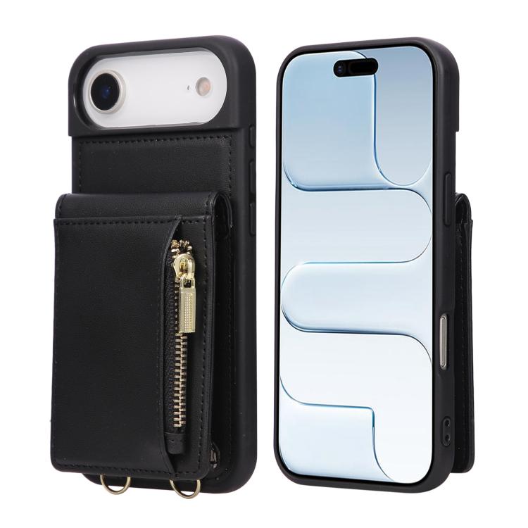 Crossbody Lanyard Zipper Wallet Leather Phone Case, For iPhone 18 / 17, For iPhone 18 Pro / 17 Pro, For iPhone 18 Pro Max / 17 Pro Max, For iPhone Air