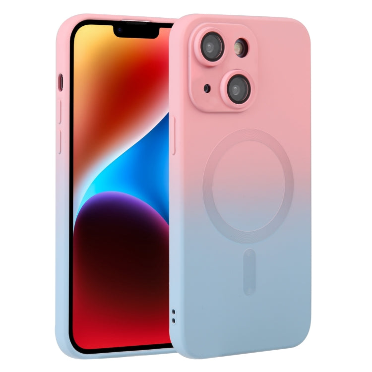 Liquid TPU Silicone Gradient MagSafe Phone Case, For iPhone 16, For iPhone 15 Pro Max, For iPhone 15 Pro, For iPhone 15 Plus