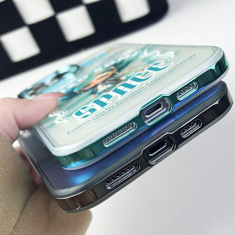 Aurora Series Painted Pattern Phone Case, For iPhone 14 Pro Max, For iPhone 15, For iPhone 13 Pro Max, For iPhone 13 Pro