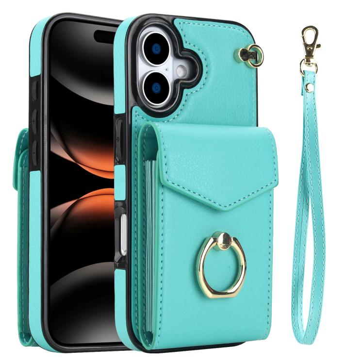 Ring Holder RFID Card Slot Phone Case, For iPhone 17e / 16e, For iPhone 17 Pro Max, For iPhone 17 Pro, For iPhone 17