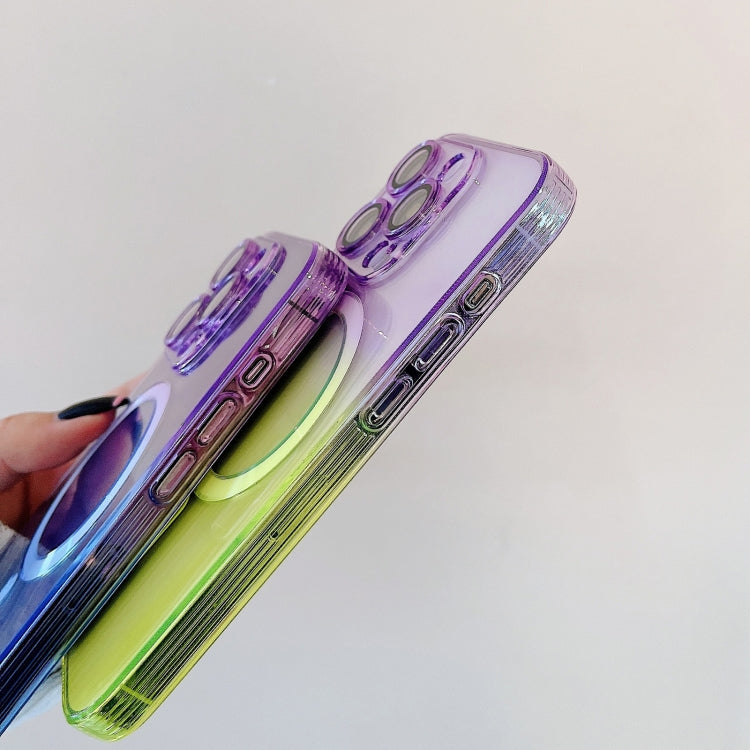 MagSafe Magnetic TPU + Acrylic Gradient Color Phone Case, For iPhone 11 Pro