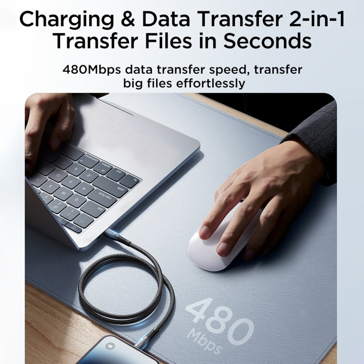JOYROOM SA32-AL3 Starry Series 3A USB to 8 Pin Fast Charging Data Cable, USB to 8 Pin