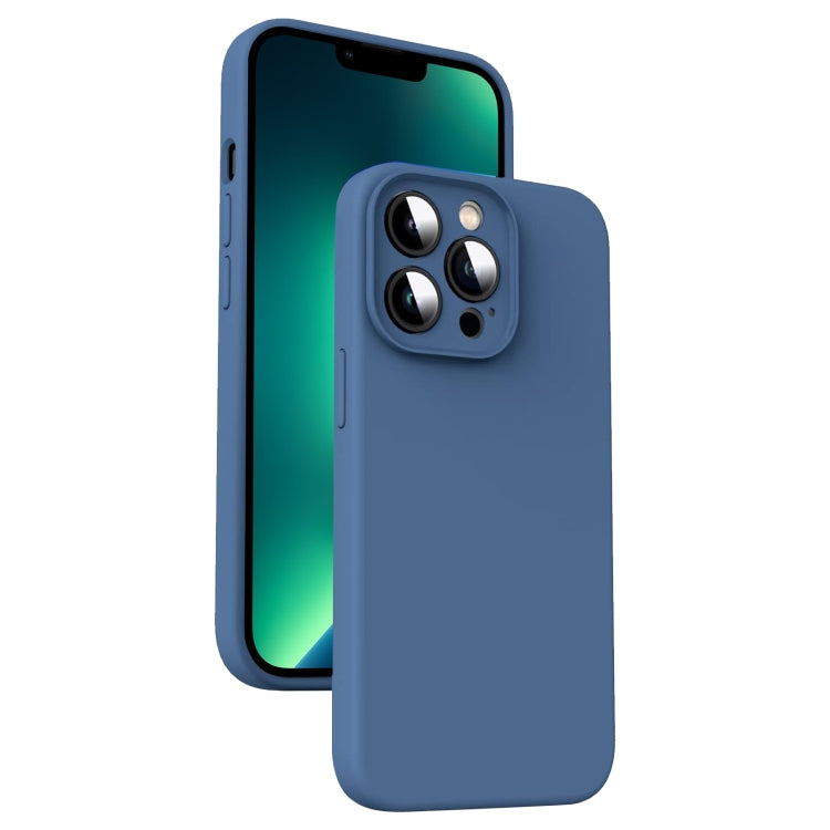 Microfiber Liquid Silicone Shockproof Phone Case, For iPhone 13 Pro Max, For iPhone 13 Pro, For iPhone 13, For iPhone 12
