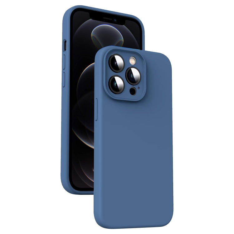 Microfiber Liquid Silicone Shockproof Phone Case, For iPhone 12 Pro