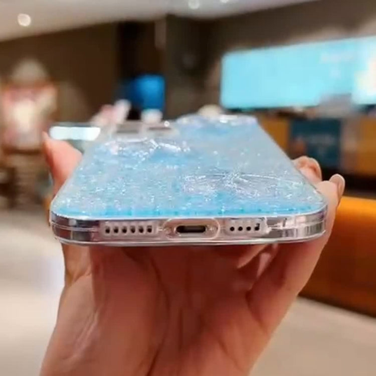Starry Sequin Crystal Butterflies Epoxy TPU Phone Case, For iPhone 11 Pro