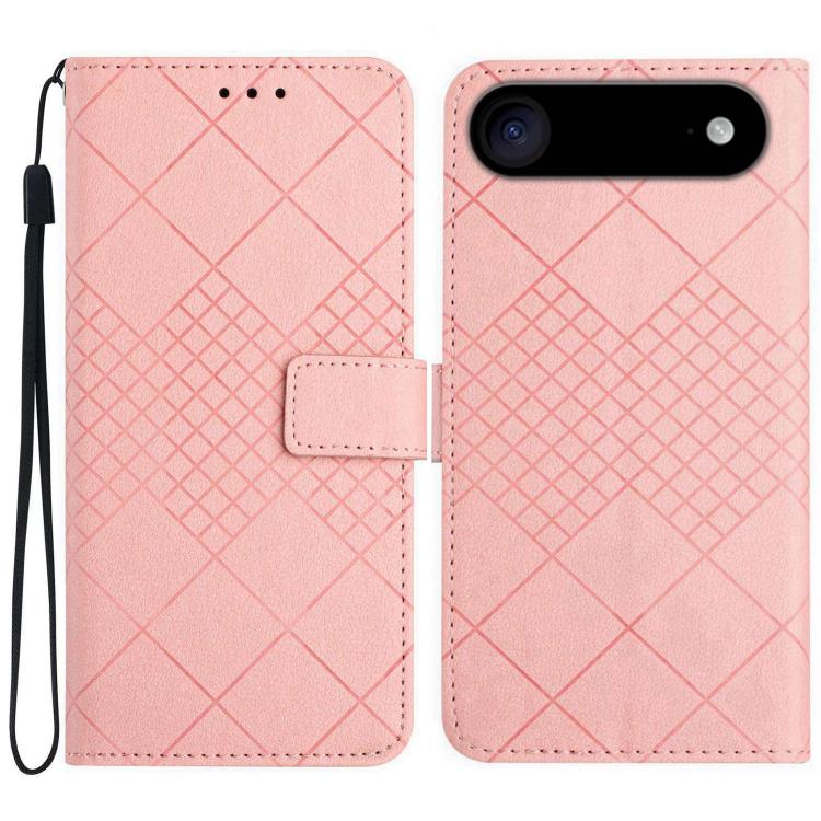 Rhombic Grid Texture Leather Phone Case, For iPhone 17 Pro Max, For iPhone 17 Pro, For iPhone 17, For iPhone Air