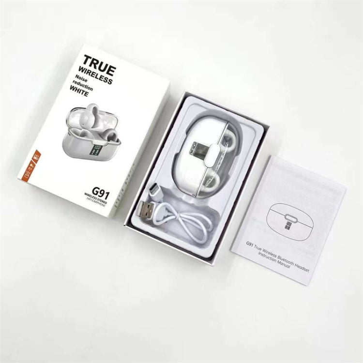 G91 Ear Clip Bone Conduction TWS Noise Reduction Bluetooth Earphone
