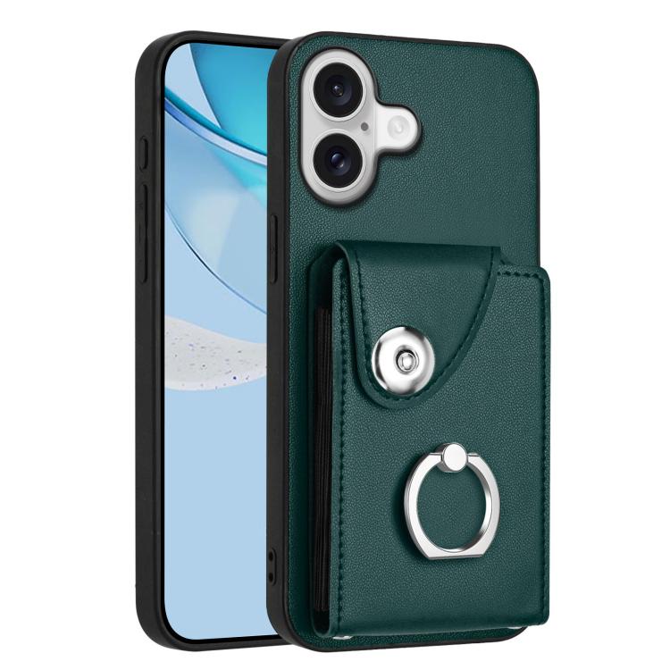 Organ Card Bag Ring Holder Phone Case, For iPhone 17 Pro Max, For iPhone 17 Pro, For iPhone 17, For iPhone Air