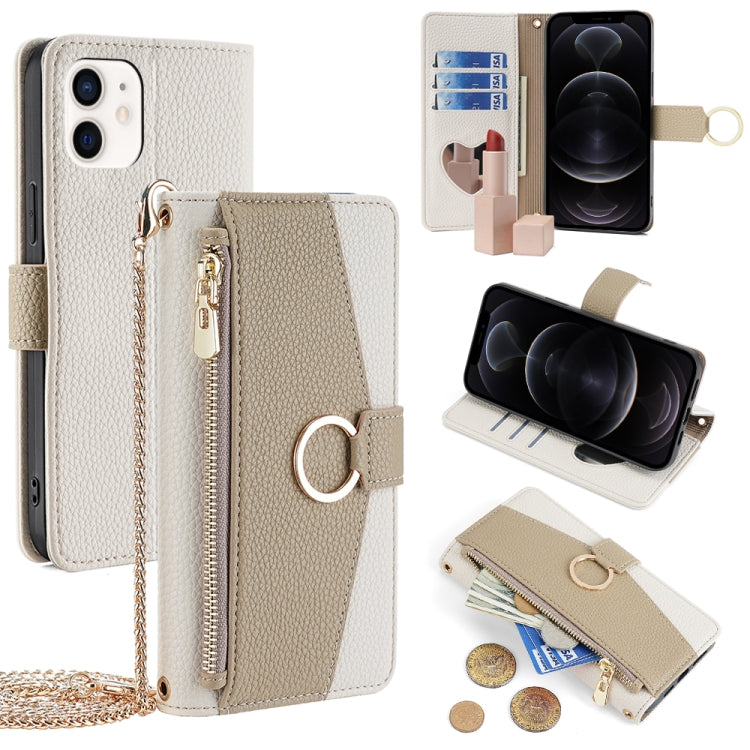 Crossbody Litchi Texture Leather Phone Case, For iPhone 13 Pro Max, For iPhone 13 Pro, For iPhone 13, For iPhone 12 / 12 Pro