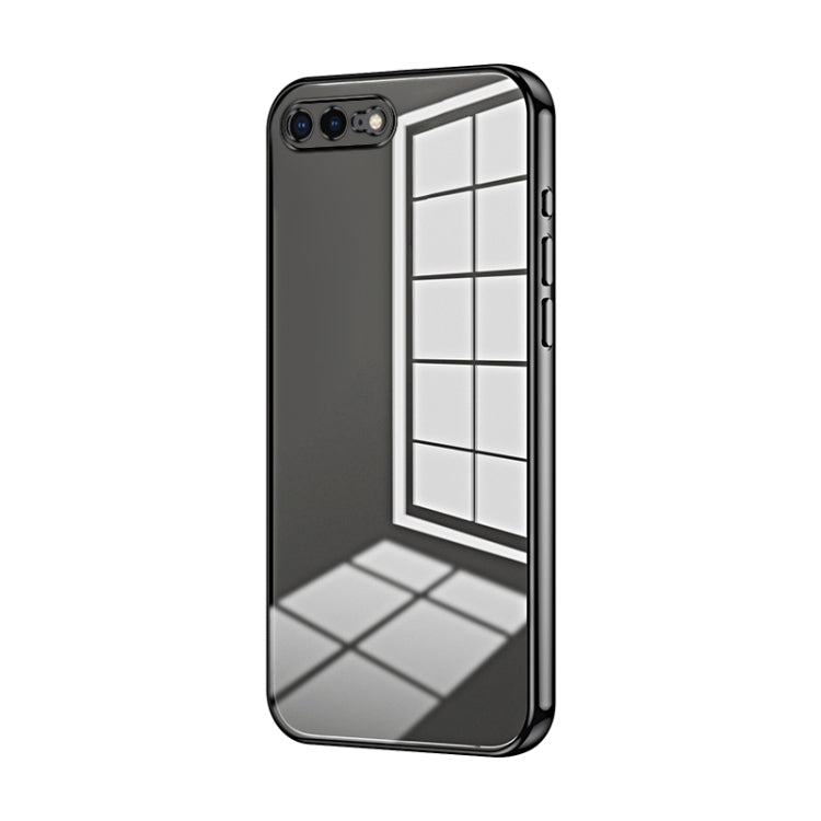 Transparent Plating Fine Hole Phone Case, For iPhone 8 Plus / 7 Plus