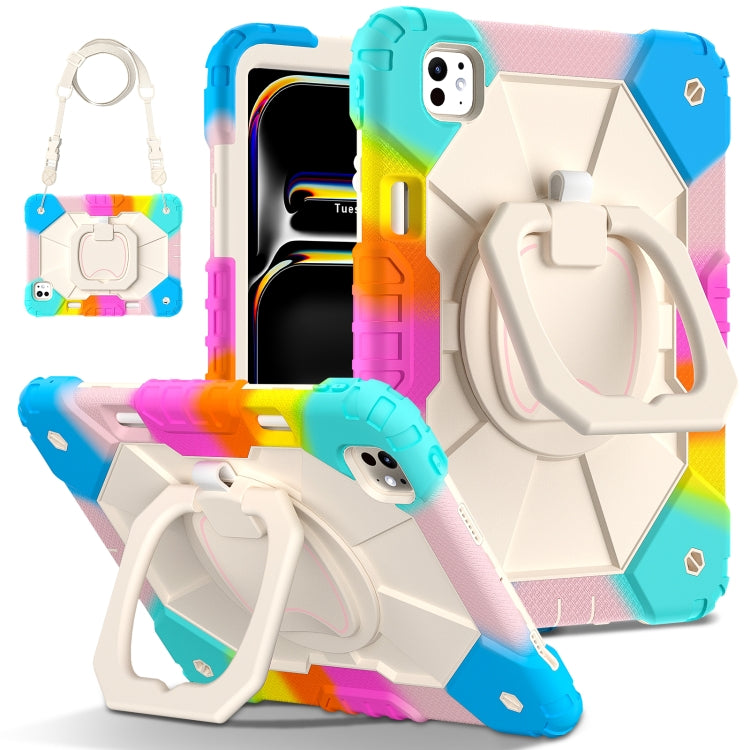 Contrast Color Robot Silicone Hybrid PC Tablet Case, For iPad mini 2024 / mini 6, For iPad Pro 13 2024