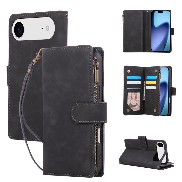 Multifunctional Multi-Card Wallet Phone Leather Case, For iPhone 17 Pro Max, For iPhone 17 Pro, For iPhone 17, For iPhone Air