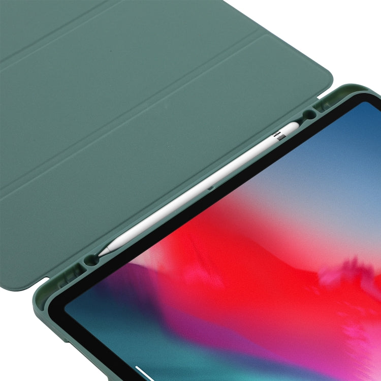 Skin Feel Tri-fold Leather Tablet Case with Pen Slot, For iPad Pro 13 2024, For iPad Pro 11 2024