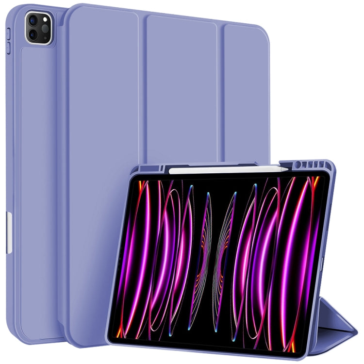 3-fold TPU Smart Leather Tablet Case with Pen Slot, For iPad Pro 13 2024, For iPad Pro 11 2024, For iPad Pro 12.9