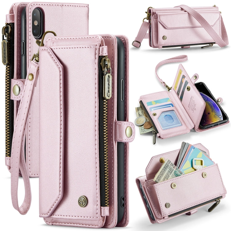 CaseMe C36 Card Slots Zipper Wallet RFID Anti-theft Leather Phone Case, For iPhone 11 Pro, For iPhone XS / X, For iPhone XR, For iPhone XS Max