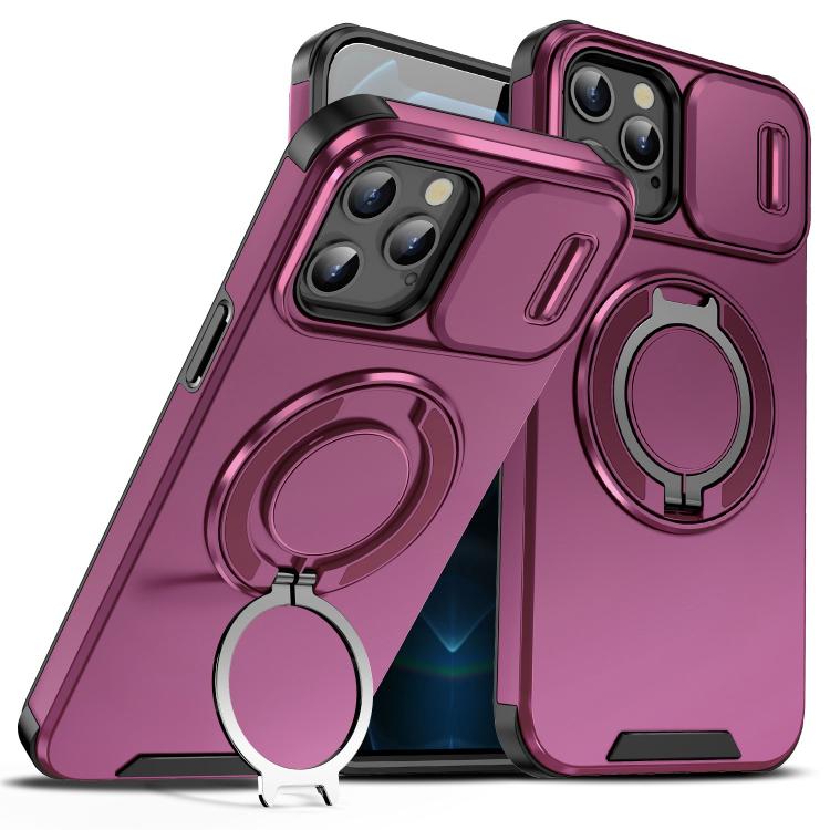 Sliding Camshield Ring Holder Phone Case, For iPhone 11, For iPhone 11 Pro