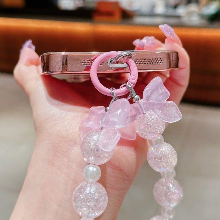 Dual-Love Feather Gradient Glitter Bracelets Magsafe TPU Phone Case, For iPhone 15 Pro Max, For iPhone 15 Pro, For iPhone 15 Plus, For iPhone 15
