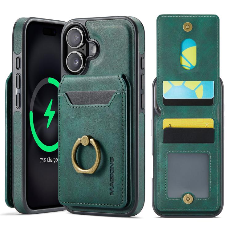 MAGKING K1 MagSafe Detachable Wallet RFID Back Cover Phone Case