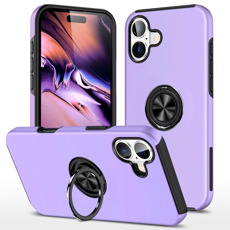 PC + TPU Magnetic Phone Case with Invisible Ring Holder, For iPhone Air, For iPhone 16 Pro Max, For iPhone 16 Pro