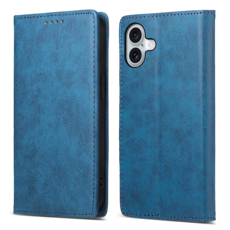 Business Solid Color Magnetic RFID Leather Phone Case, For iPhone 17 Pro Max, For iPhone 17 Pro, For iPhone 17, For iPhone 17 Air