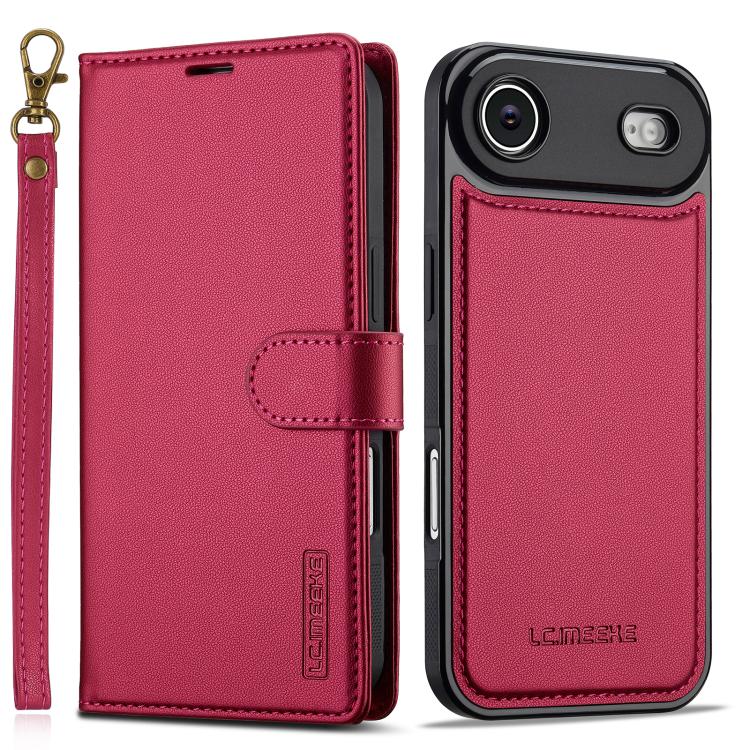 LC.IMEEKE L2 Series Detachable Magsafe PU Phone Case with Lanyard, For iPhone 17 Pro Max, For iPhone 17 Pro, For iPhone Air, For iPhone 16e
