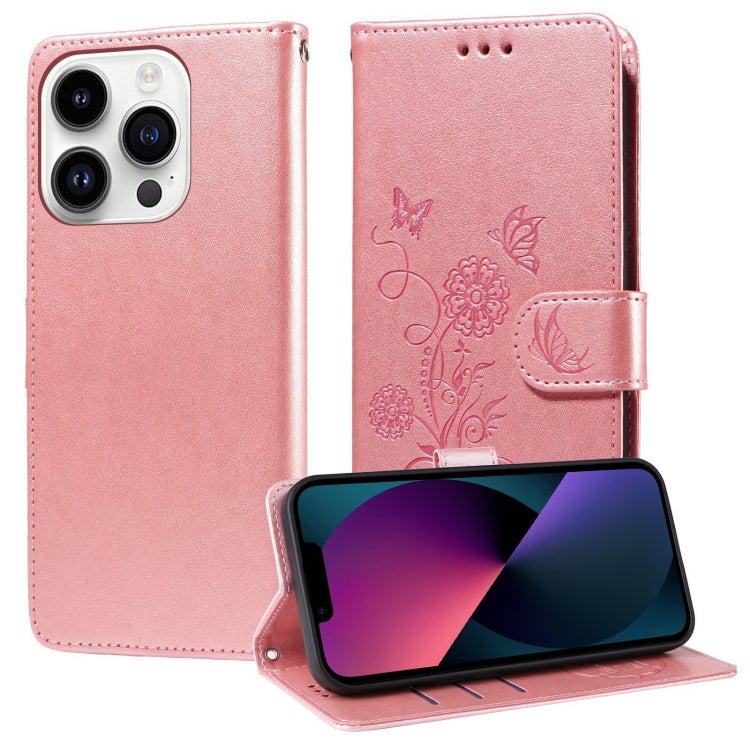 Embossed Butterfly Flowers Leather Phone Case, For iPhone 14 Pro Max, For iPhone 7 / 8 / SE 2022, For iPhone 13 Pro Max, For iPhone 13 Pro