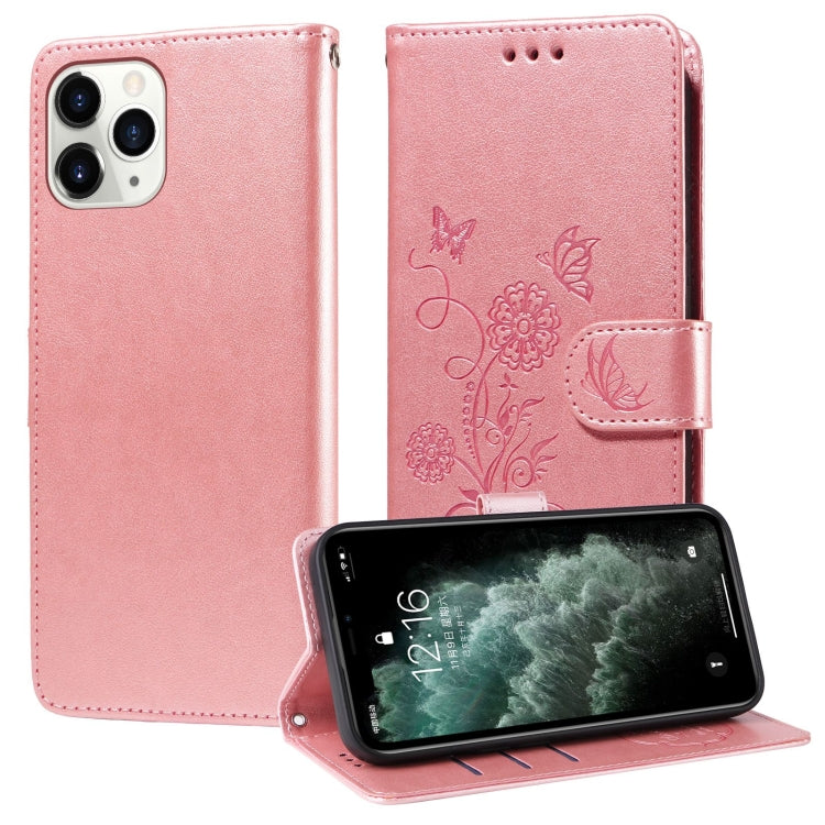 Embossed Butterfly Flowers Leather Phone Case, For iPhone 12 mini, For iPhone 11 Pro Max, For iPhone 11, For iPhone 11 Pro