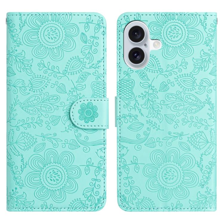 Floral Embossed Pattern Leather Phone Case, For iPhone 17 Pro Max, For iPhone 17 Pro, For iPhone 17, For iPhone 17 Air