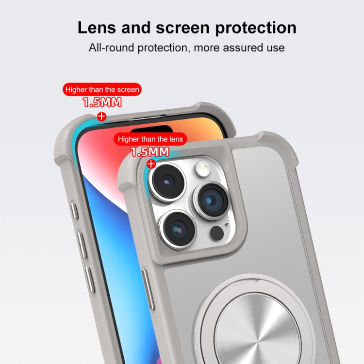 CD Texture 360 Degree Rotating Holder MagSafe Phone Case, For iPhone 13 Pro, For iPhone 12 / 12 Pro, For iPhone 12 Pro Max, For iPhone 11
