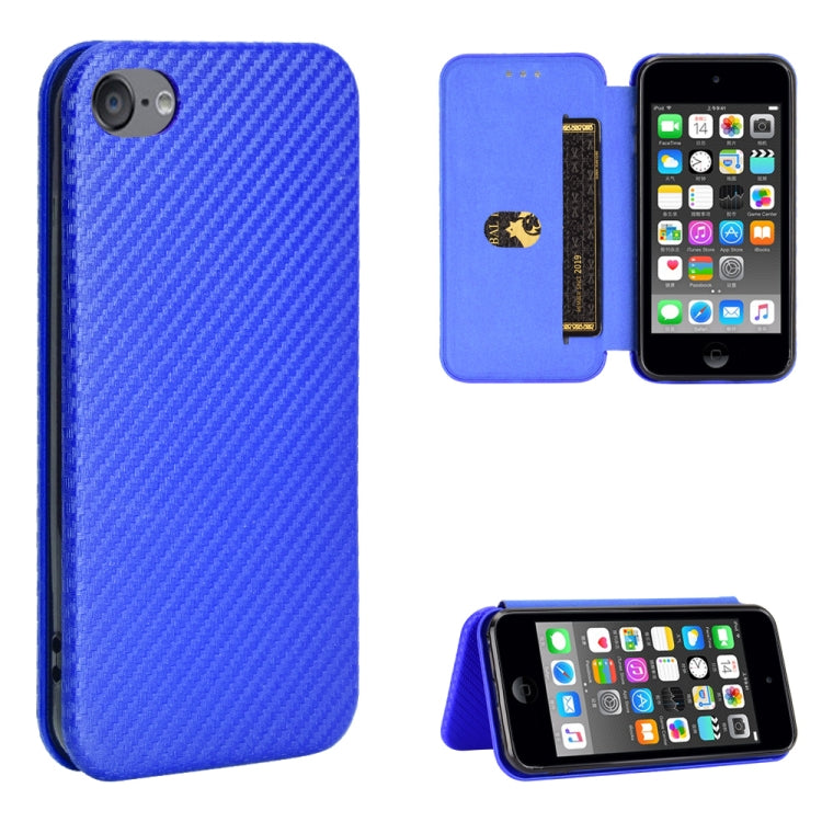 Carbon Fiber Texture Magnetic Horizontal Flip TPU + PC + PU Leather Case with Card Slot, For Kyocera Android One S6, For Kyocera Gratina KYV48, For Ulefone Note 9P, For Sharp Aquos Zero 5G Basic
