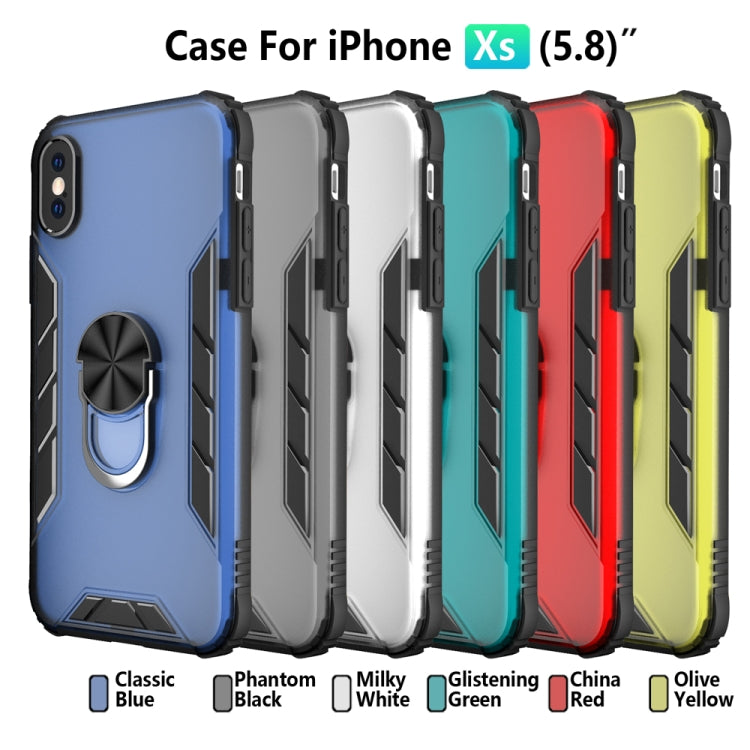 Magnetic Frosted PC + Matte TPU Shockproof Case with Ring Holder, For iPhone XS Max, For iPhone XR, For Samsung Galaxy Note20, For Samsung Galaxy Note20 Ultra