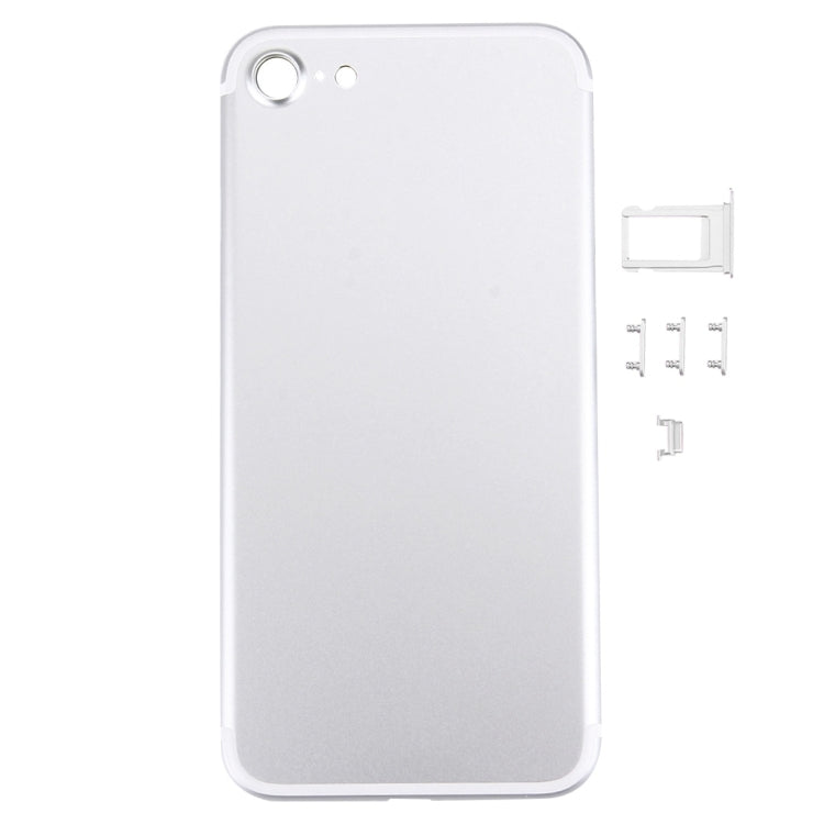 5 in 1 for iPhone 7 (Back Cover + Card Tray + Volume Control Key + Power Button + Mute Switch Vibrator Key) Full Assembly Housing Cover