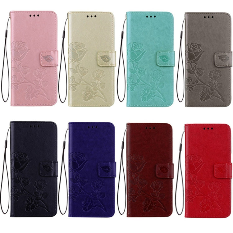 Fro iPhone 8 & 7 Roses Pressed Flowers Pattern Flip Leather Case with Holder & Card Slots & Wallet