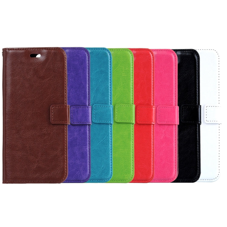 For iPhone 8 Plus & 7 Plus Crazy Horse Texture Horizontal Flip Leather Case with Magnetic Buckle & Holder & Card Slots & Wallet & Photo Frame