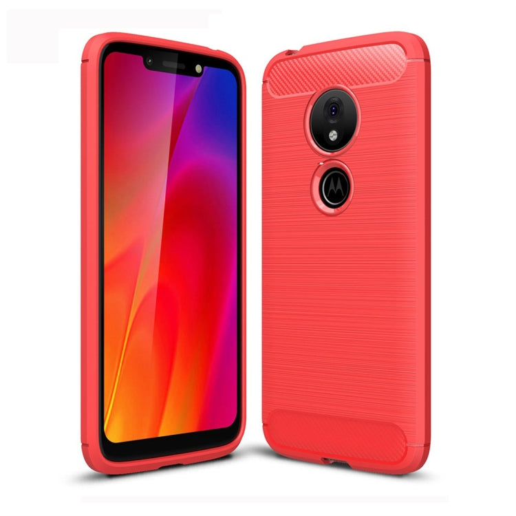 Brushed Texture Carbon Fiber TPU Case for Motorola Moto G7 Play EU Version, For Moto G7 Play EU