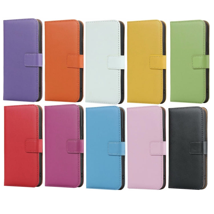 Plain Texture Cowhide Leather Horizontal Flip Case with Magnetic Clasp & Holder & Card Slots & Wallet, For iPhone 12 Pro Max, For iPhone 12 / 12 Pro