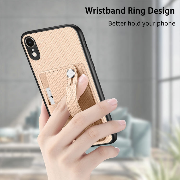 Wristband Kickstand Card Wallet Back Cover Phone Case with Tool Knife, For iPhone XR, For iPhone XS Max, For iPhone SE 2022 / 2020 / 7 / 8, For iPhone 7 Plus / 8 Plus