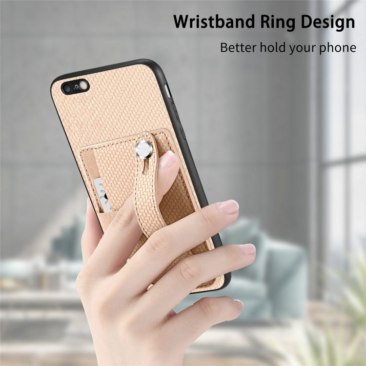 Wristband Kickstand Card Wallet Back Cover Phone Case with Tool Knife, For iPhone 6 / 6s, For iPhone 6 Plus / 6s Plus