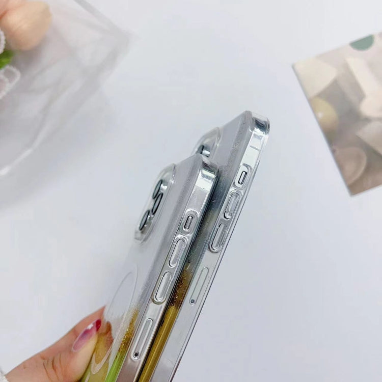 Gilding MagSafe Hybrid Clear TPU Phone Case, For iPhone 15 Plus, For iPhone 15, For iPhone 14 Plus
