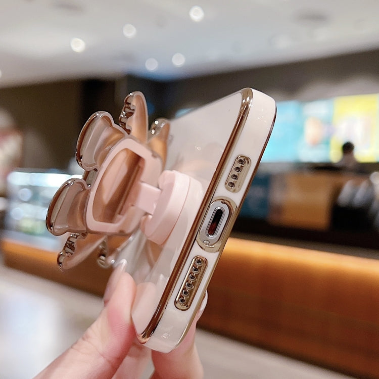 Electroplating Astronaut Holder Phone Case, For iPhone 15