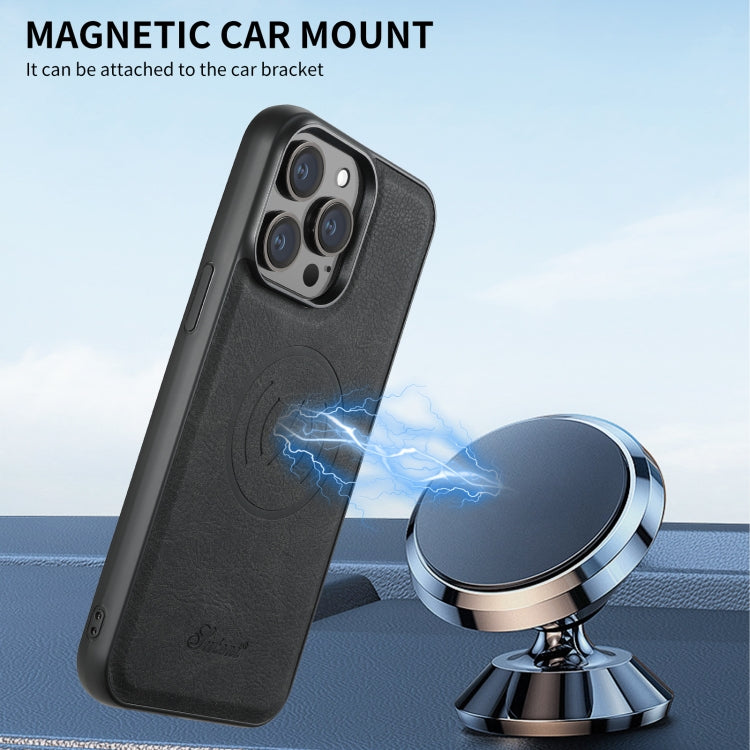 Suteni H16 Litchi Texture Leather Detachable Wallet Back Phone Case, For iPhone 16 Pro, For iPhone 16 Plus, For iPhone 16, For iPhone 15 Pro Max, For iPhone 15 Pro, For iPhone 15 Plus