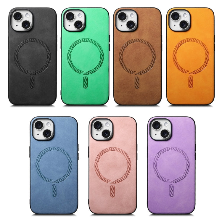 Solid Color Retro Magsafe PU Back Cover Phone Case, For iPhone 13, For iPhone 12, For iPhone 12 Pro Max