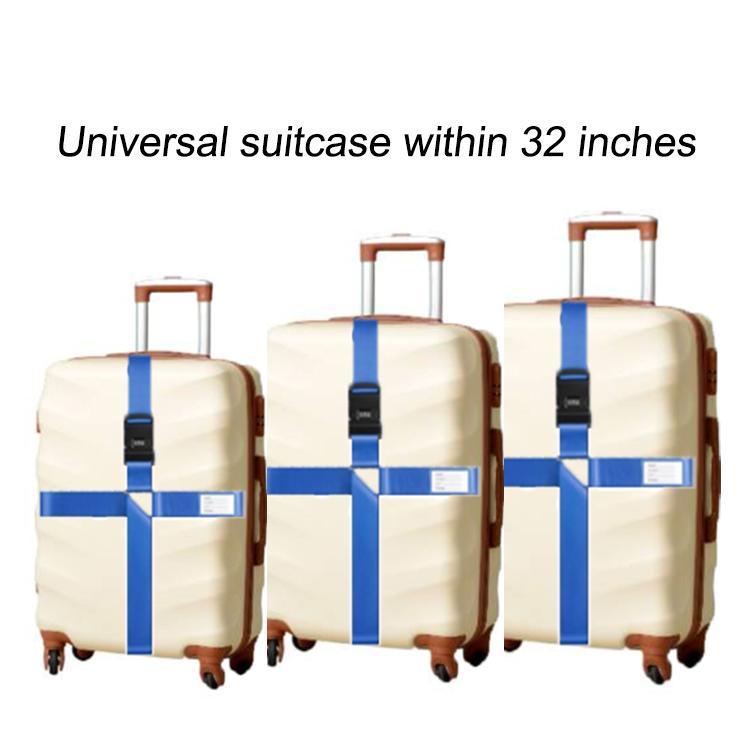Adjustable Luggage Strap with Combination Lock – Heavy-Duty Suitcase Belt