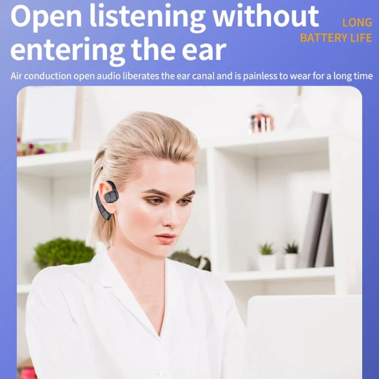 Bluetooth Headset Digital Display Hanging Ear OWS Stereo Sports Earbuds, X30 Black, X30 White, X30 Orange