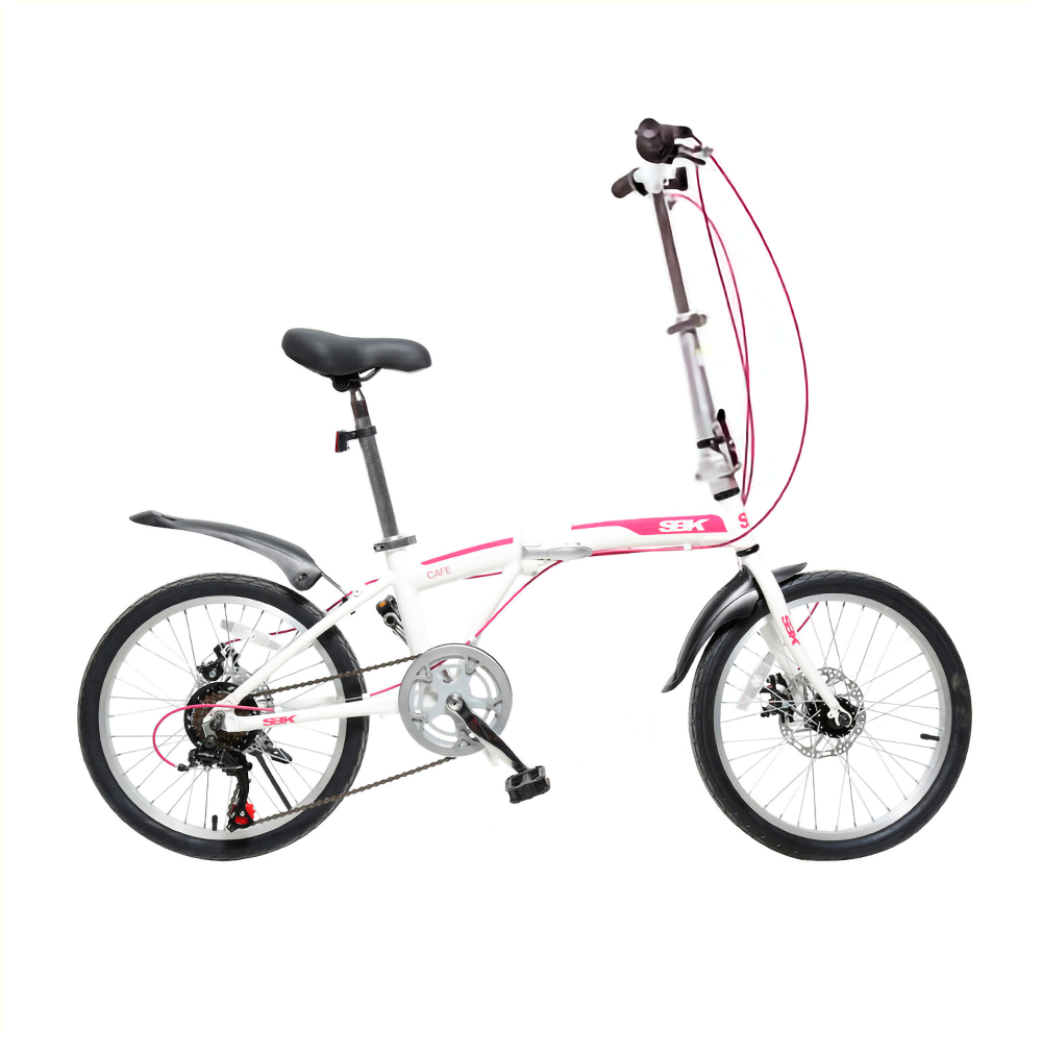 FB0201D Vouwfiets 20" wit schijfrem vv