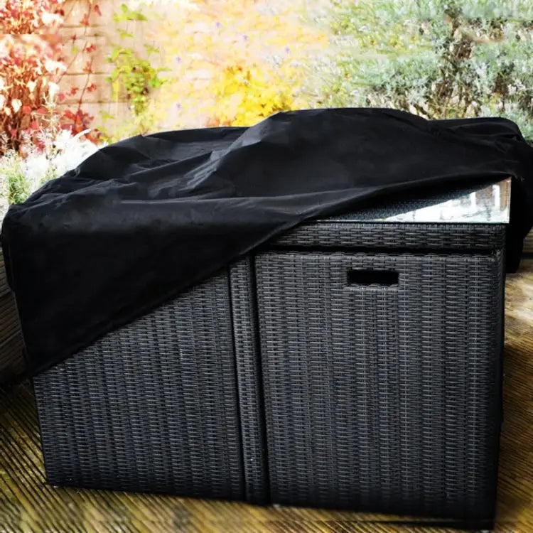 Anti-UV Waterproof Dust-proof 210D Oxford Cloth Folding Table Chairs Protective Cover Outdoor Furniture Set Cover Size: