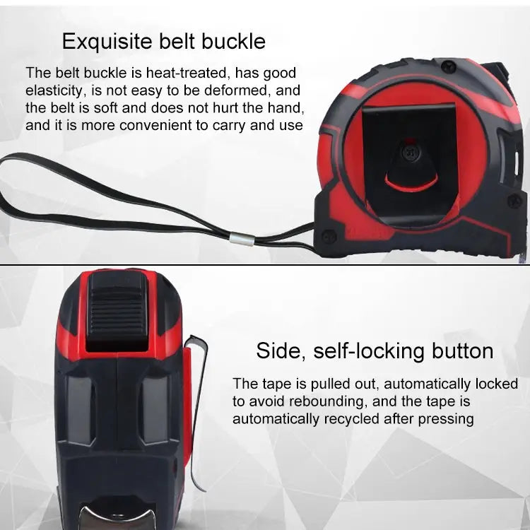 Aoben Retractable Ruler Measuring Tape Portable Pull Ruler Mini Tape Measure Length: 5m Width: 19mm Length: 5m Width: