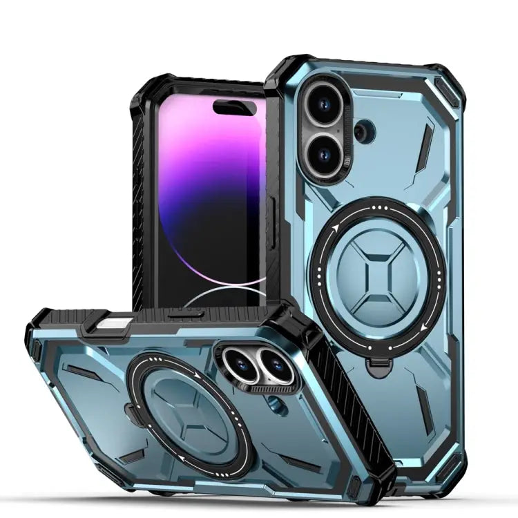 Armor Series Holder Phone Case For iPhone 16 Pro Max For iPhone 16 Pro For iPhone 16 Plus For iPhone 16 - For iPhone 16